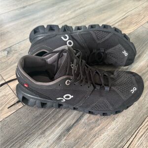 On Running Women’s Black and Gray Athletic Shoes